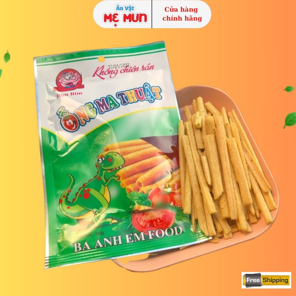 Snack Ống Ma Thuật Ba Anh Em Food - Đồ Ăn Vặt Cổng Trường Hot