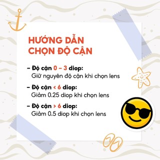 Kính áp tròng màu nâu tự nhiên - Lens Brown 6 tháng độ cận từ 0 độ đến 8 độ