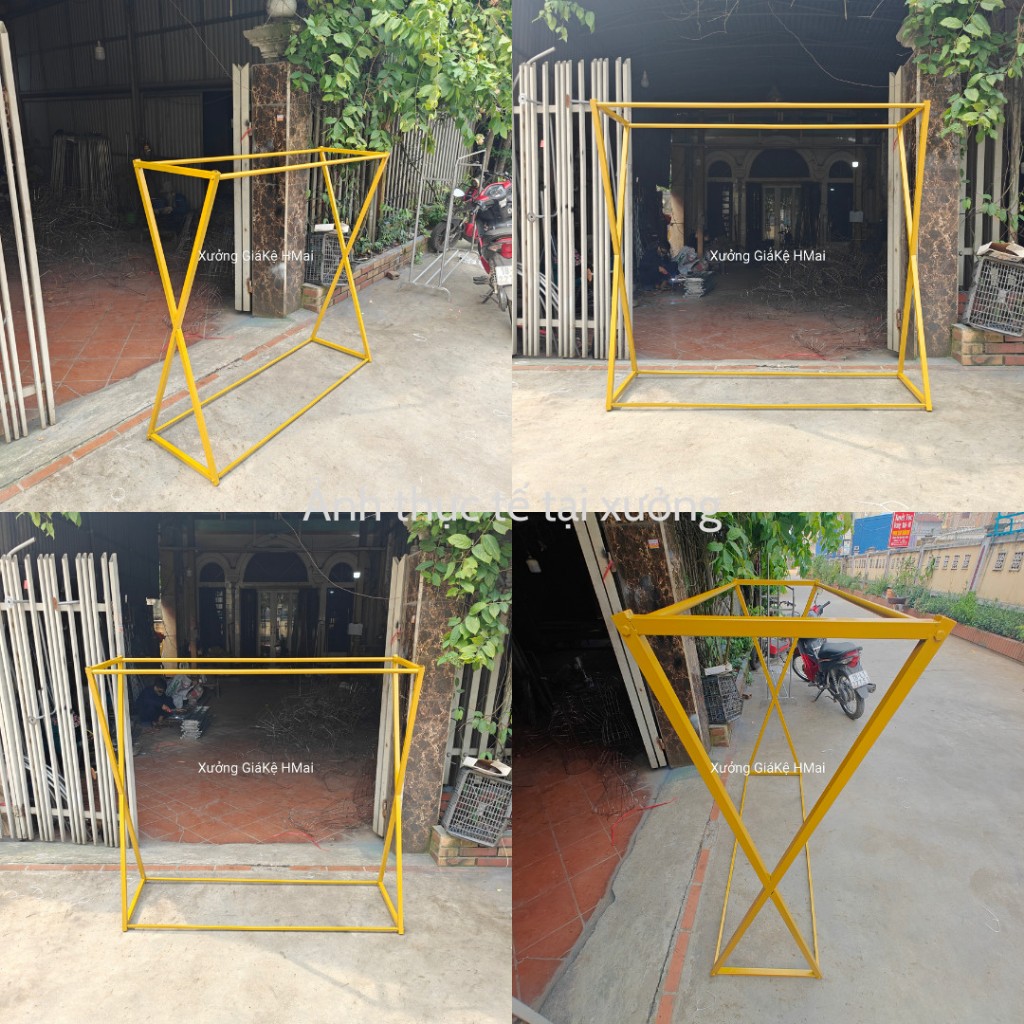 [Hàng Loại 1] Giá treo quần áo chữ X 2 sào treo, Giá treo đôi thép hộp 25. Sơn tĩnh điện 3 màu,đủ size | BigBuy360 - bigbuy360.vn