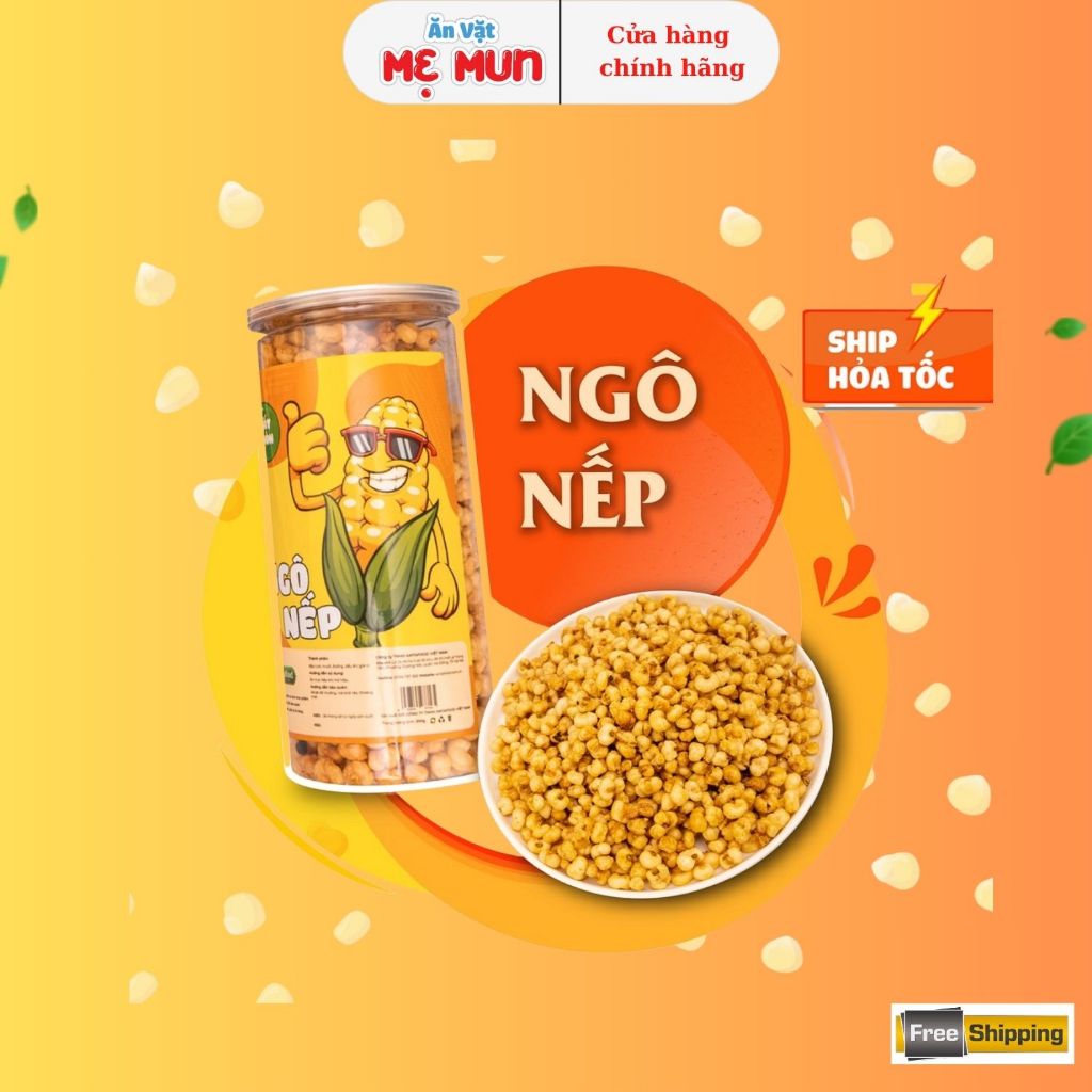 Ngô nếp sấy giòn Antamax lọ 300gr, ăn vặt ngon và sạch.