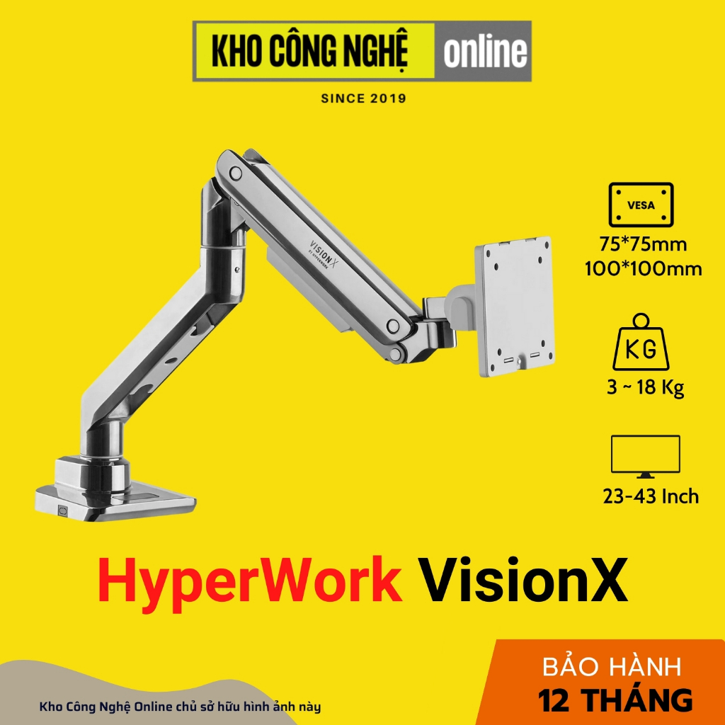 Giá treo / ARM màn hình HyperWork VisionX - VS01 (Hàng Chính Hãng ...