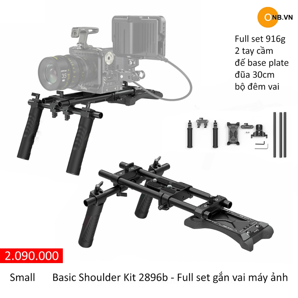 Small-Rig Basic Shoulder Kit 2896b - Bộ gắn vai máy ảnh hỗ trợ quay ...