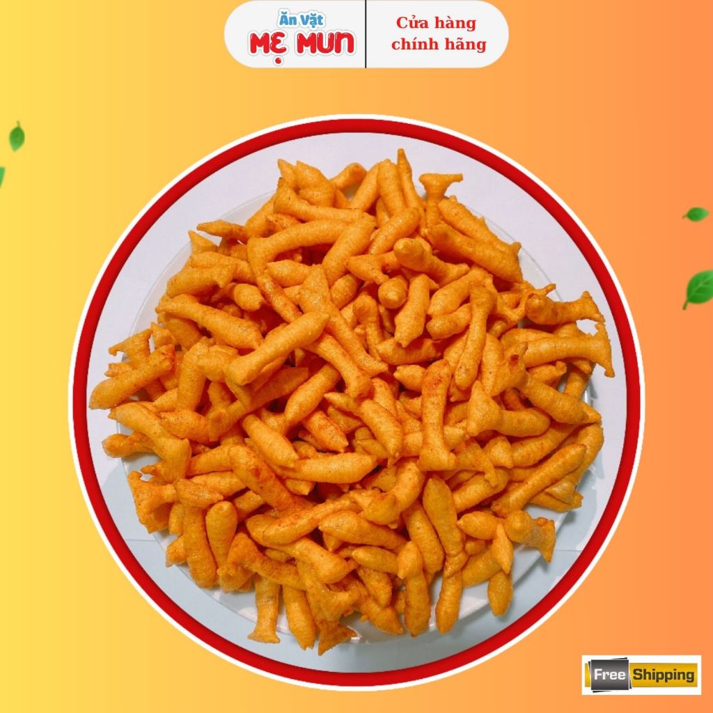 500Gr Snack Bim Cá Phồng Thơm Cay, ĐóngTúi Zip  Giòn Tan, Đồ Ăn Vặt Tuổi Thơ