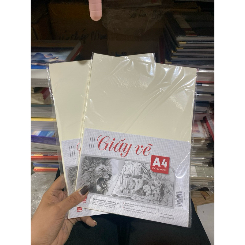 Giấy vẽ A4 hồng hà chống loá