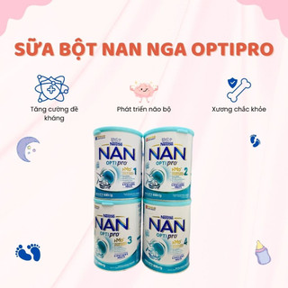 Sữa Bột Nan Nga Optipro Hỗ Trợ Tăng Cường Sức Đề Kháng Phát Triển Toàn Diện Cho Bé Số Đủ Số 800gr