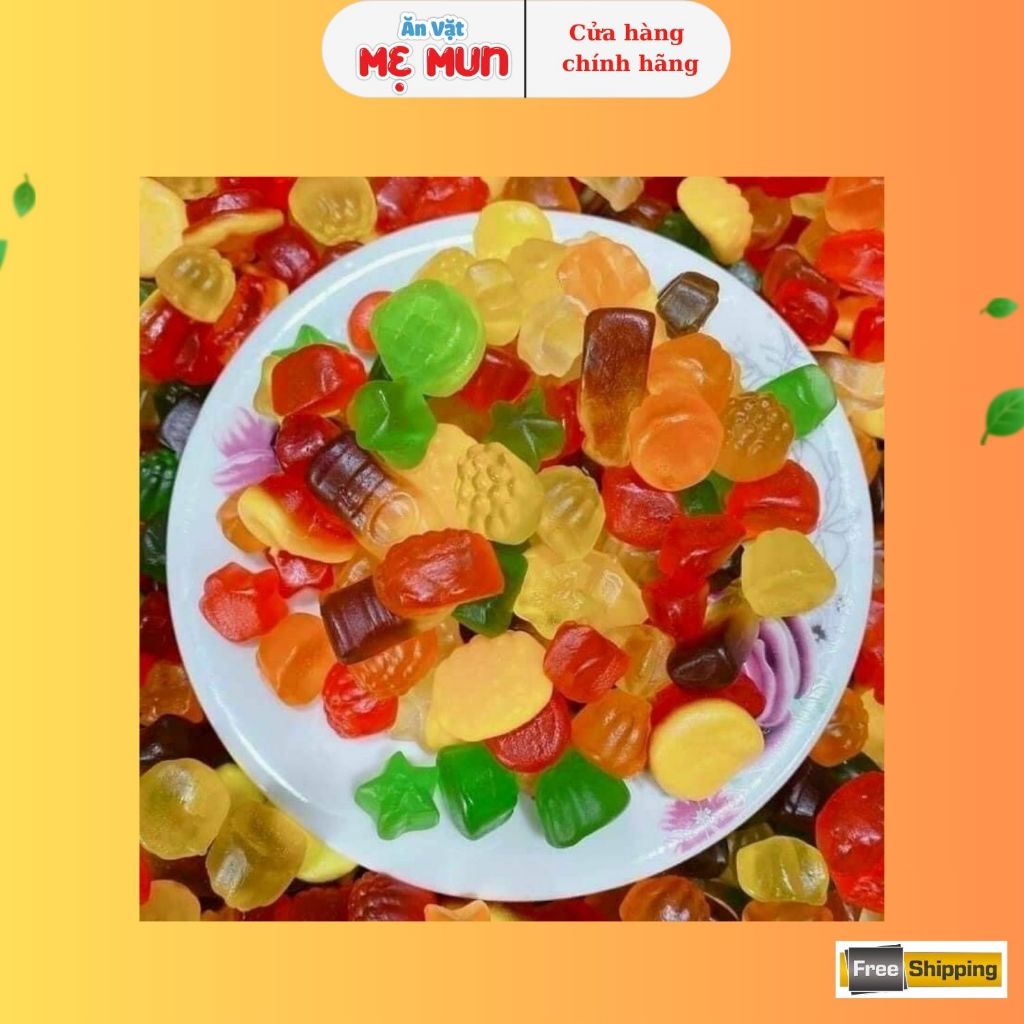 Dây 10 Gói ChipChip Jelly Hải Hà Trái Cây Hỗn Hợp, Đồ Ăn Vặt Tuổi Thơ