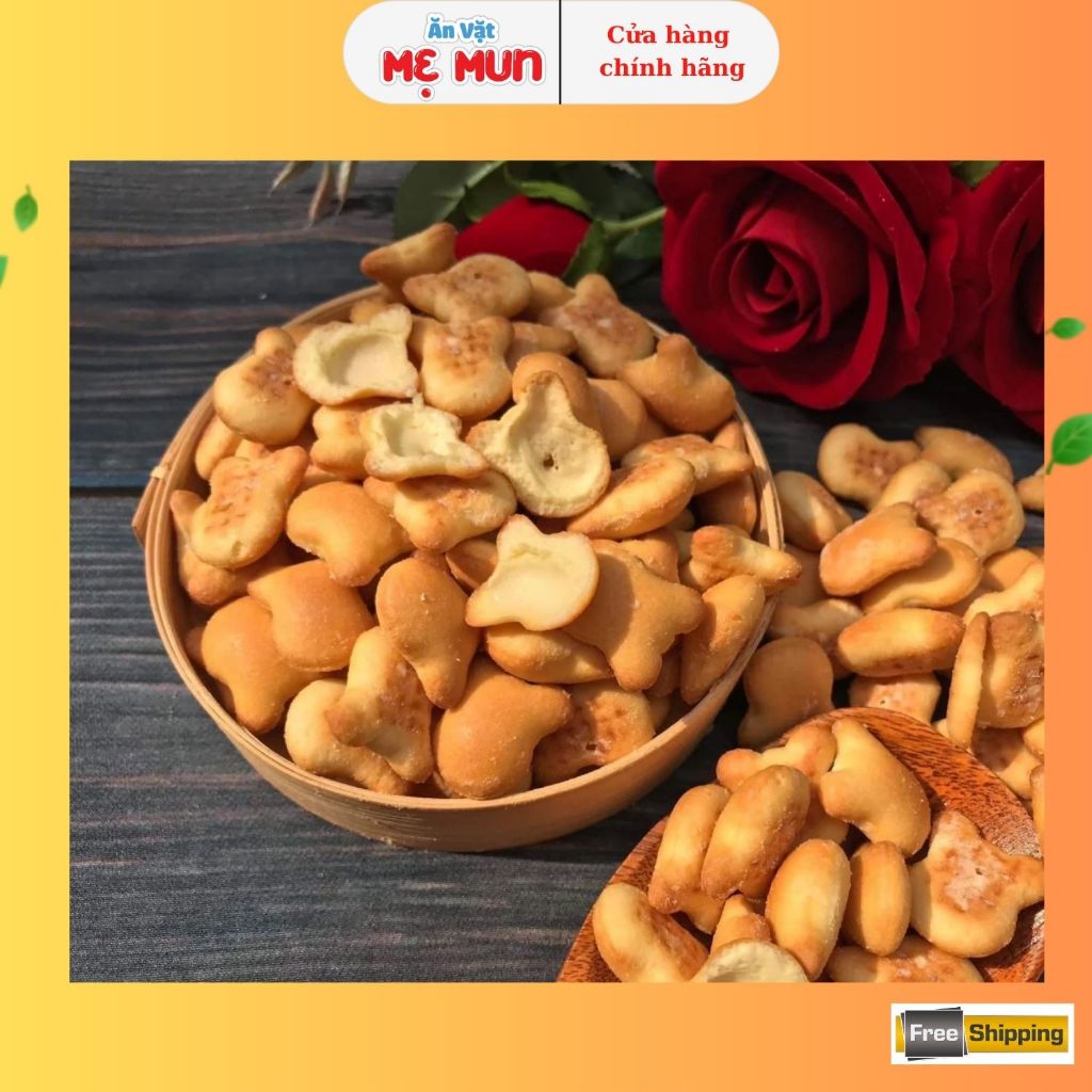 500Gr Bánh Gấu Thiên Hồng Nhân Kem Sữa Thơm Ngon, Đóng Túi Zip Sạch Sẽ