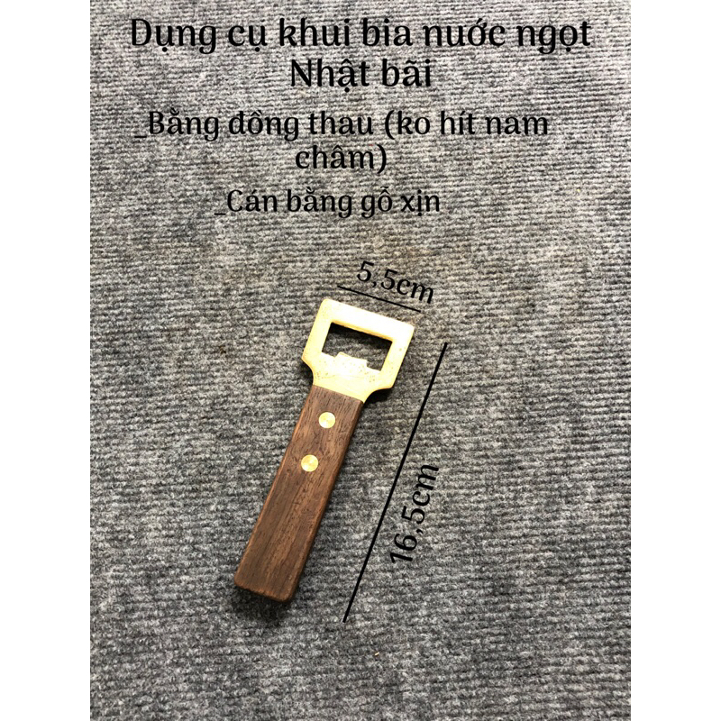 Dụng cụ khui bia, nước ngọt (đồng thau,gỗ xịn) | Shopee Việt Nam