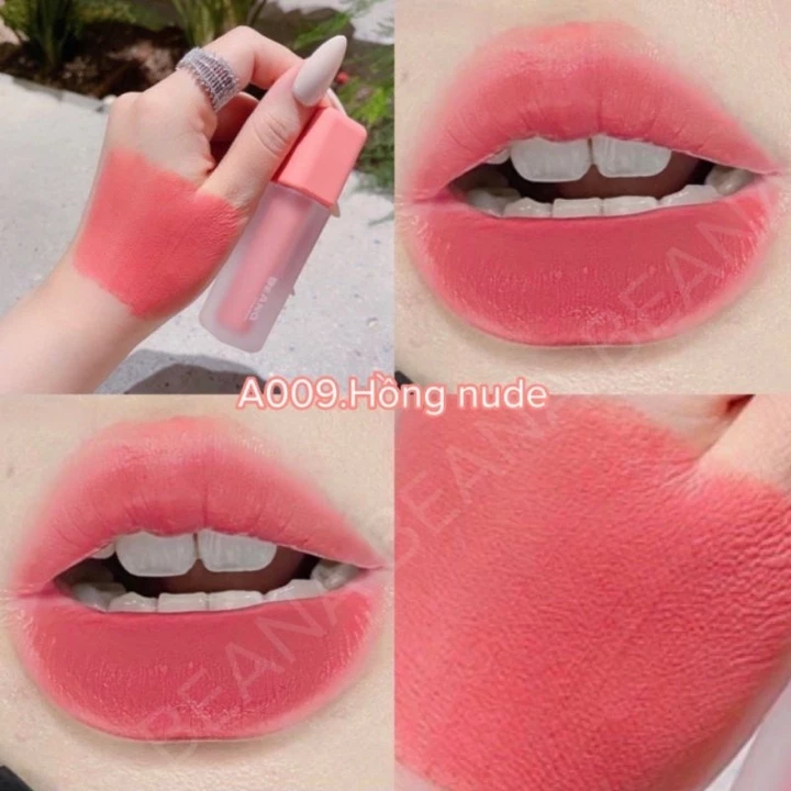 Son BeAna son hồng nude, son màu hồng son tone hồng, son hồng cam nude son hồng đào, son beana chính hãng mềm môi