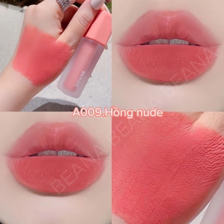 Son BeAna son hồng nude, son màu hồng son tone hồng, son hồng cam nude son hồng đào, son beana chính hãng mềm môi
