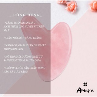 Đá Guasha Thạch Anh Massage Nâng Cơ Mặt Hiệu Quả Hàng Chính Hãng - Đá Guasha Thạch Anh Bản Cao Cấp