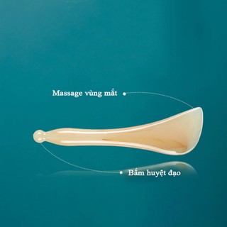 Bộ Dụng Cụ Massage Nâng Cơ Mặt Màu Sừng Giúp Giảm Nếp Nhăn, Trẻ Hóa Làn Da , Nâng Cơ Mặt , Tăng Hiệu Quả Khi Dưỡng Da