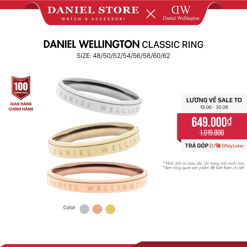 Nhẫn Daniel Wellington Classic Ring DW Chính Hãng - Daniel Store ...