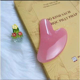 Đá Massage Mặt Guasha Trong Suốt Làm Giảm Nếp Nhăn , Nâng Cơ Trẻ Hóa Da