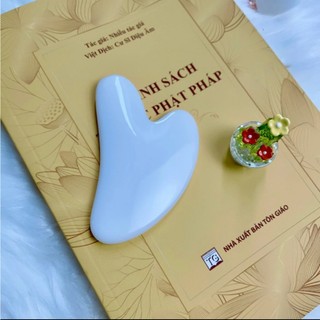 Đá Massage Mặt Guasha Trong Suốt Làm Giảm Nếp Nhăn , Nâng Cơ Trẻ Hóa Da