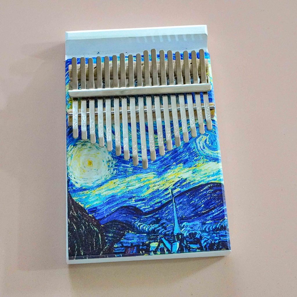 Đàn Kalimba 17 Phím có giá đỡ điện thoại Cho Người Mới Tập - Full Phụ Kiện