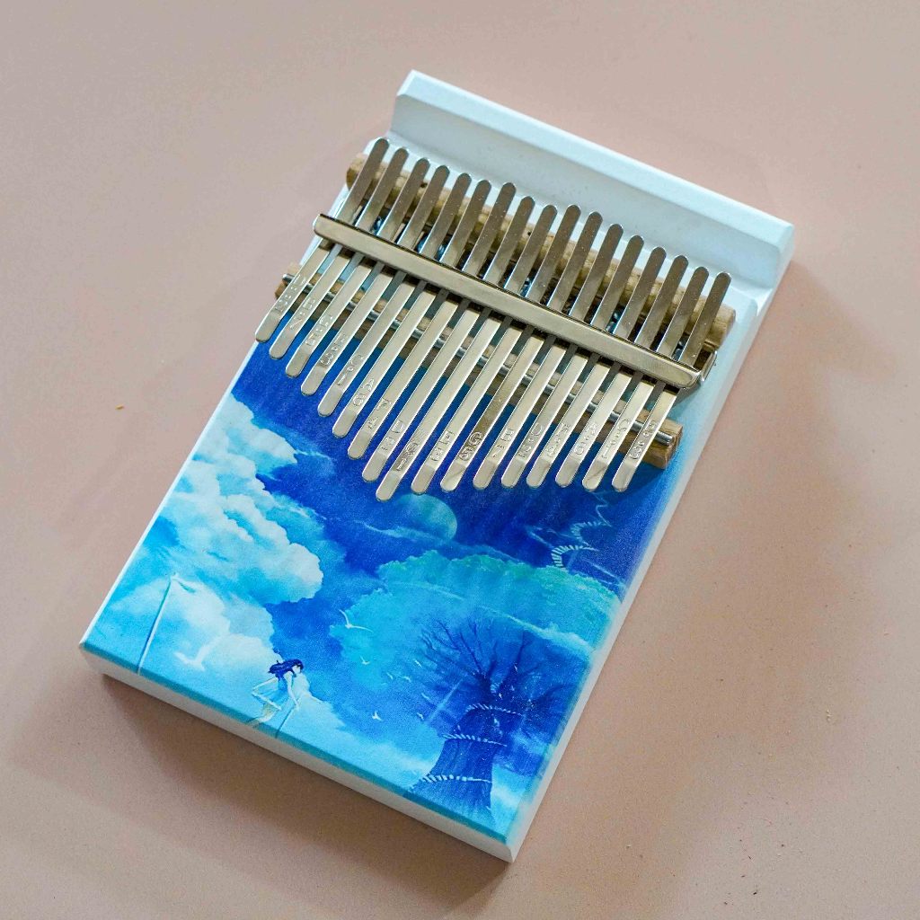 Đàn Kalimba 17 Phím có giá đỡ điện thoại Cho Người Mới Tập - Full Phụ Kiện
