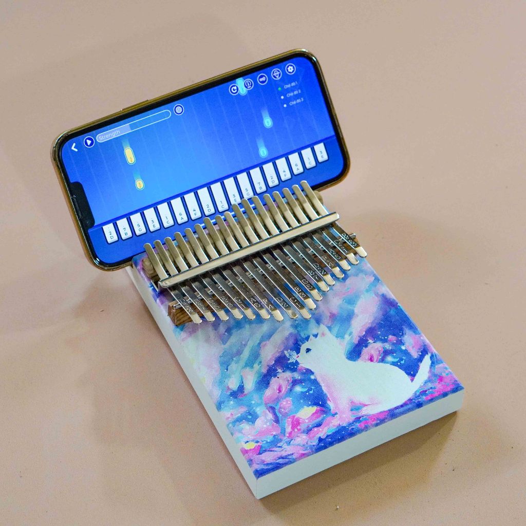 Đàn Kalimba 17 Phím có giá đỡ điện thoại Cho Người Mới Tập - Full Phụ Kiện