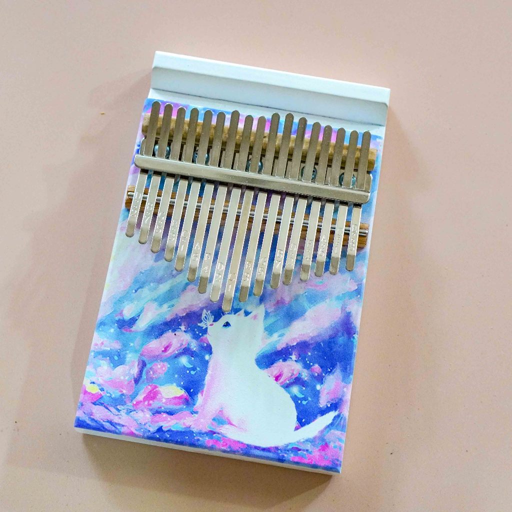 Đàn Kalimba 17 Phím có giá đỡ điện thoại Cho Người Mới Tập - Full Phụ Kiện