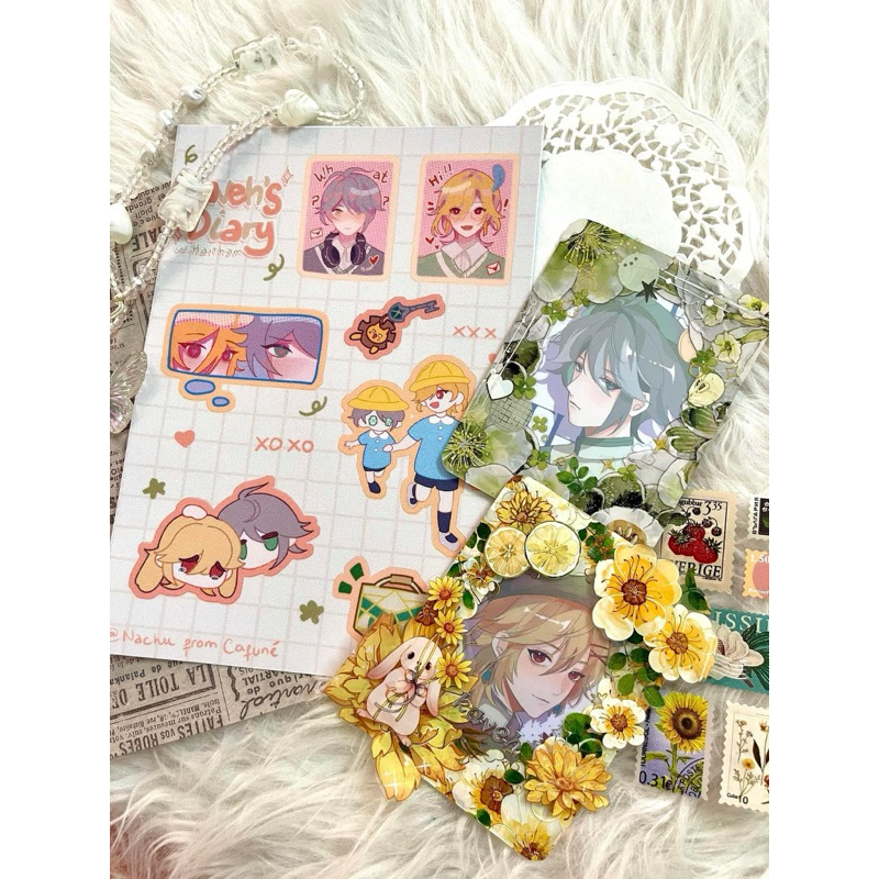Card bo góc, Sticker couple Alhaitham và Kaveh Genshin Impact | Shopee ...