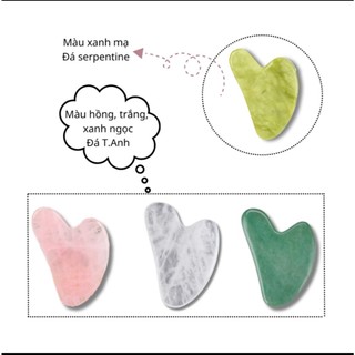 Đá Guasha Massage Mặt Tự Nhiên, Đá Lăn Mặt Nâng Cơ Săn Chắc Da , Nâng Cơ Da, Hiệu Quả Khi Sử Dụng Cùng Các SP Dưỡng Da