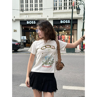 Áo Thun Nữ Baby Tee "Sun" - Kraken Drk 250gsm cotton 2 chiều
