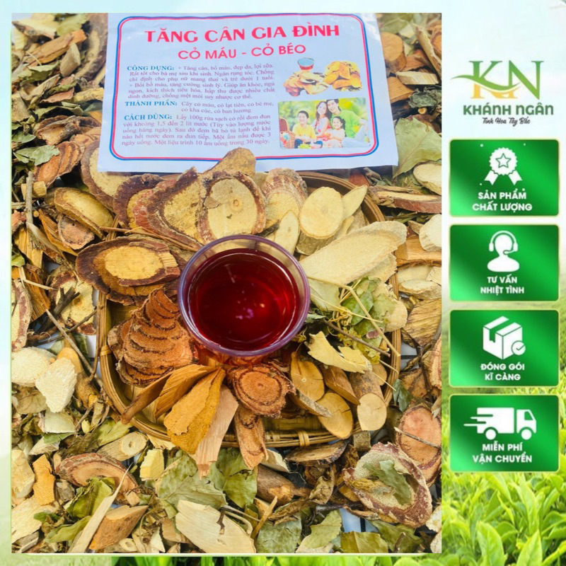Trà cỏ máu-huyết đằng,cỏ béo tăng cân mix vị(thơm ,sạch,dễ uống) trà bổ huyết, ngủ ngon, ăn ngon 1kg
