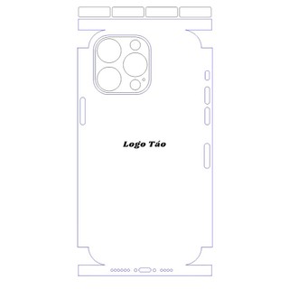 Miếng dán lưng viền skin nhám Tím Iphone 16promax 15promax 14 Promax 13 Promax 12 Promax 11 Promax Xs max