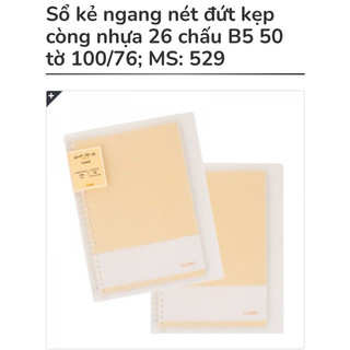 KLONG - Sổ Binder B5 kẻ ngang - Kẹp Còng sắt / Còng nhựa 50 / 100 tờ 100/76; MS: 529 - 531 🌷 LINE BINDER