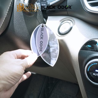 Lá Thơm Treo Xe Ô Tô Chính Hãng Black Odor khử mùi chống xay xe 100% từ thiên nhiên mix nhiều mùi