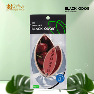 Lá Thơm Treo Xe Ô Tô Chính Hãng Black Odor khử mùi chống xay xe 100% từ thiên nhiên mix nhiều mùi