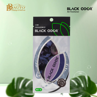 Lá thơm chính hãng BLACK ODOR treo ô tô, tủ quần áo, phòng ngủ, phòng làm việc, 100% hương thơm tự nhiên BO -06