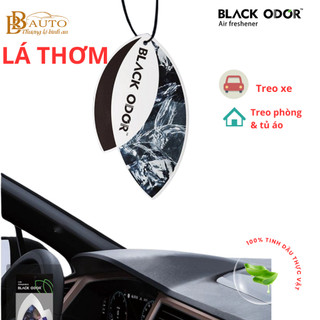 Lá Thơm Treo Xe Ô Tô Chính Hãng Black Odor khử mùi chống xay xe 100% từ thiên nhiên mix nhiều mùi