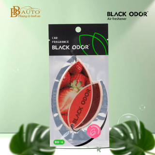 Lá thơm chính hãng BLACK ODOR treo ô tô, tủ quần áo, phòng ngủ, phòng làm việc, 100% hương thơm tự nhiên BO -06