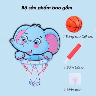 Đồ Chơi Bóng Rổ Treo Tường Cho Bé Nhiều Hình, Đồ Chơi Bóng Rổ Tăng Chiều Cao Phát Triển Thể Chất 89024