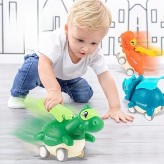 Đồ Chơi Xe Ô Tô Khủng Long Cute Nhấn Cót Không Dùng Pin Cho Bé, Đồ Chơi Vận Động Ô Tô Địa Hình Chạy Cót 89028