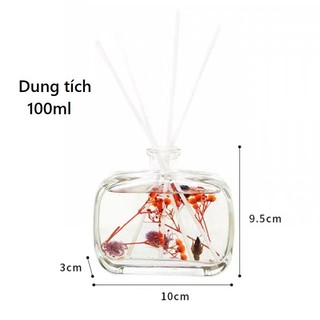 Tinh Dầu Thơm Phòng Hoa Khô, Tinh Dầu Khuếch Tán Nước Hoa Thơm Phòng Cắm Que Nhiều Hương 100ml 88602