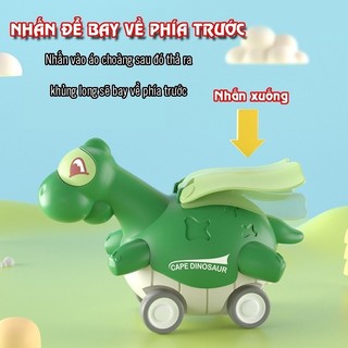 Đồ Chơi Xe Ô Tô Khủng Long Cute Nhấn Cót Không Dùng Pin Cho Bé, Đồ Chơi Vận Động Ô Tô Địa Hình Chạy Cót 89028