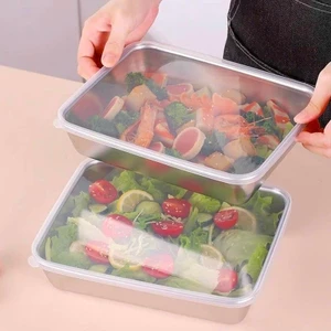 Hộp Đựng Thực Phẩm - Hộp Inox Nắp Nhựa