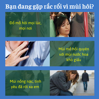 Xịt nách thảo dược Fengcha cho người hôi nách do gen, do nội tiết thay đổi chai xịt 50ml