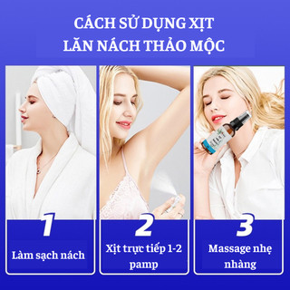 Xịt nách thảo dược Fengcha cho người hôi nách do gen, do nội tiết thay đổi chai xịt 50ml