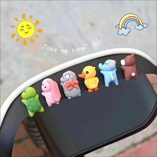 Bộ Mô Hình 6 Con Vật Mini Cute Dễ Thương - Trang Trí Nội Thất Xe Hơi Chức Năng Gắn Keo Chống Trượt CarZone