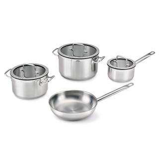 [TRẢ GÓP 0%] Bộ nồi Berghoff Hotel Downdraft 4 món có quánh và chảo 24 cm, Hàng chính hãng, Bảo hành 24 tháng.