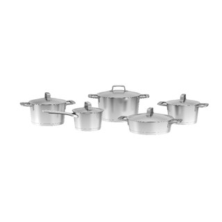 [TRẢ GÓP 0%] Bộ nồi Berghoff Meta 5 món có quánh và chảo 24 cm, Hàng chính hãng, Bảo hành 24 tháng.