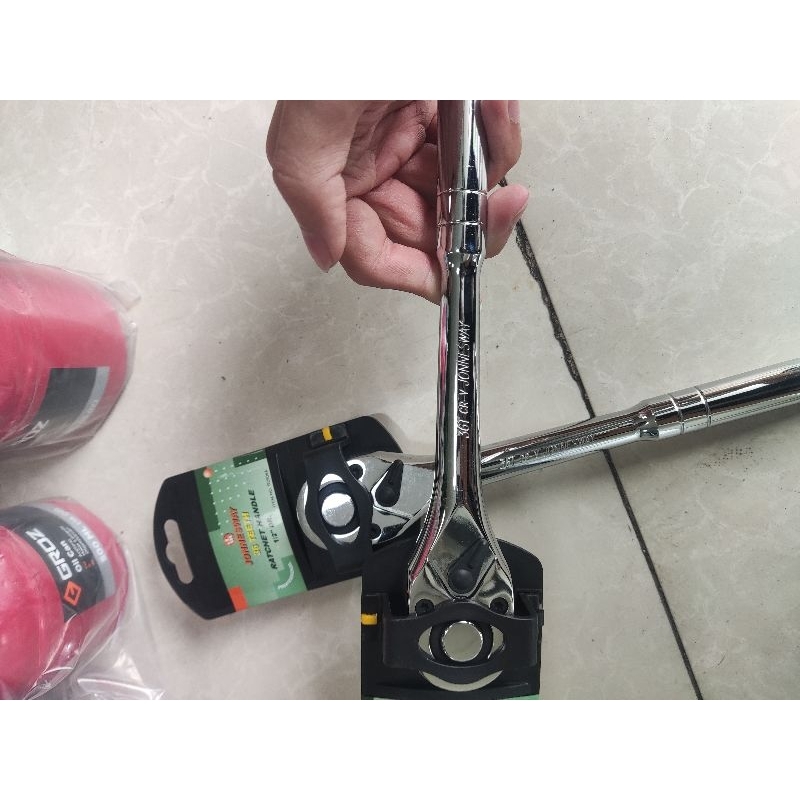 Tay vặn nhanh đảo chiều 1/2", 36 răng, dài 250mm