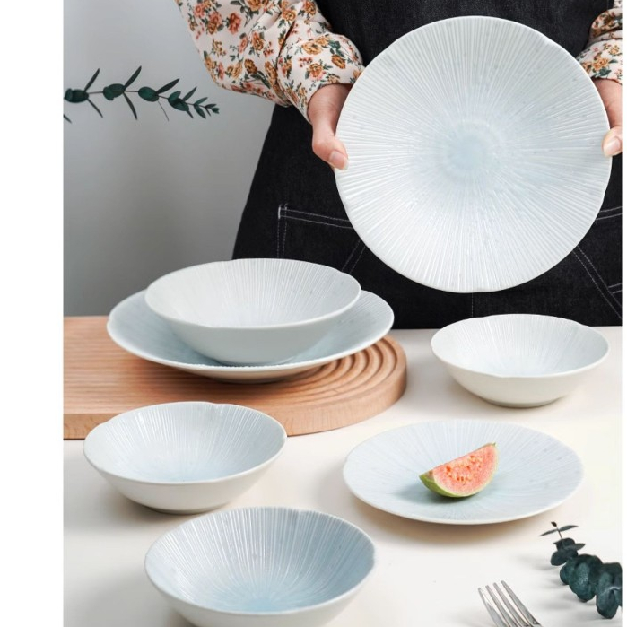 Ảnh Bộ bát đĩa sứ trắng cao cấp Kyosendan Nhật Bản | Sa Maison x MinoWare 2