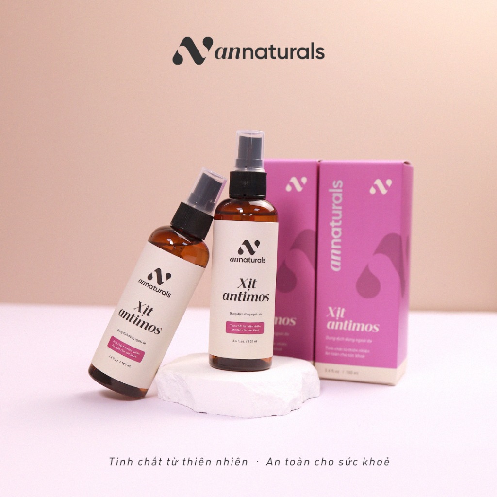 Xịt đuổi muỗi, đuổi côn trùng Antimos 100ml - Sử dụng được cho cả trẻ nhỏ và người lớn