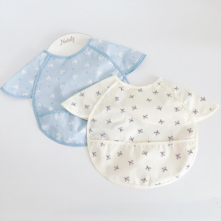 Áo yếm ăn dặm BLW cao cấp [Chống thấm nước, có máng chứa thức ăn rơi] babyhome