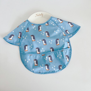 Áo yếm ăn dặm BLW cao cấp [Chống thấm nước, có máng chứa thức ăn rơi] babyhome
