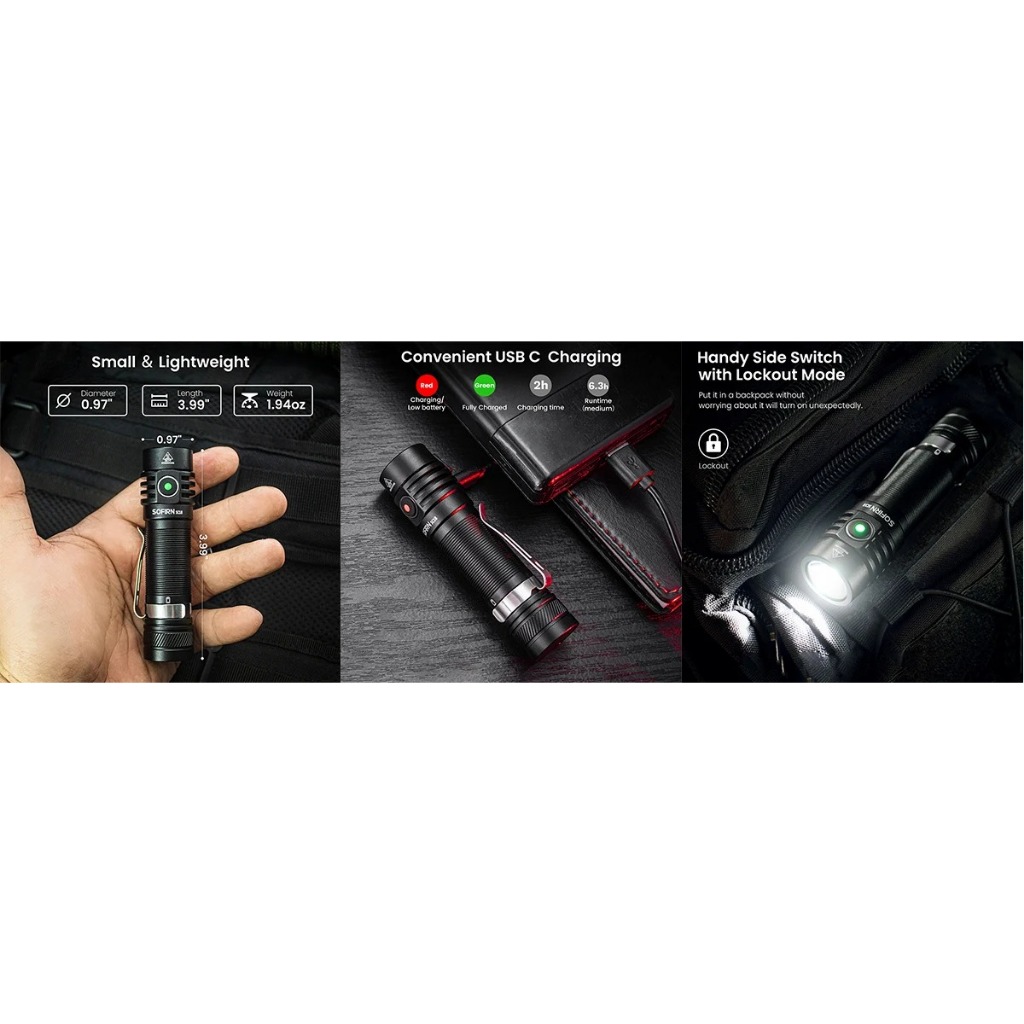 ĐÈN PIN SOFIRN SC18 (1800 LUMENS)